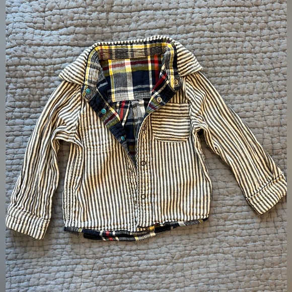 Reversible toddler button up. - Picture 2 of 2